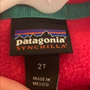Toddler girls Patagonia fleece